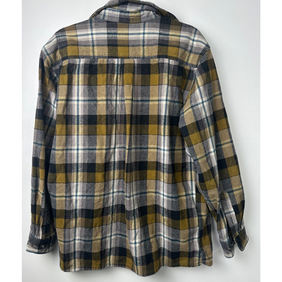 Carhartt Heavyweight Flannel Shirt Men's M Button Plaid Shirt Cotton LS A2 - Picture 4 of 7